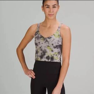 lululemon athletica Align Black and Green Tie-Dye Tank Top 2 EUC
